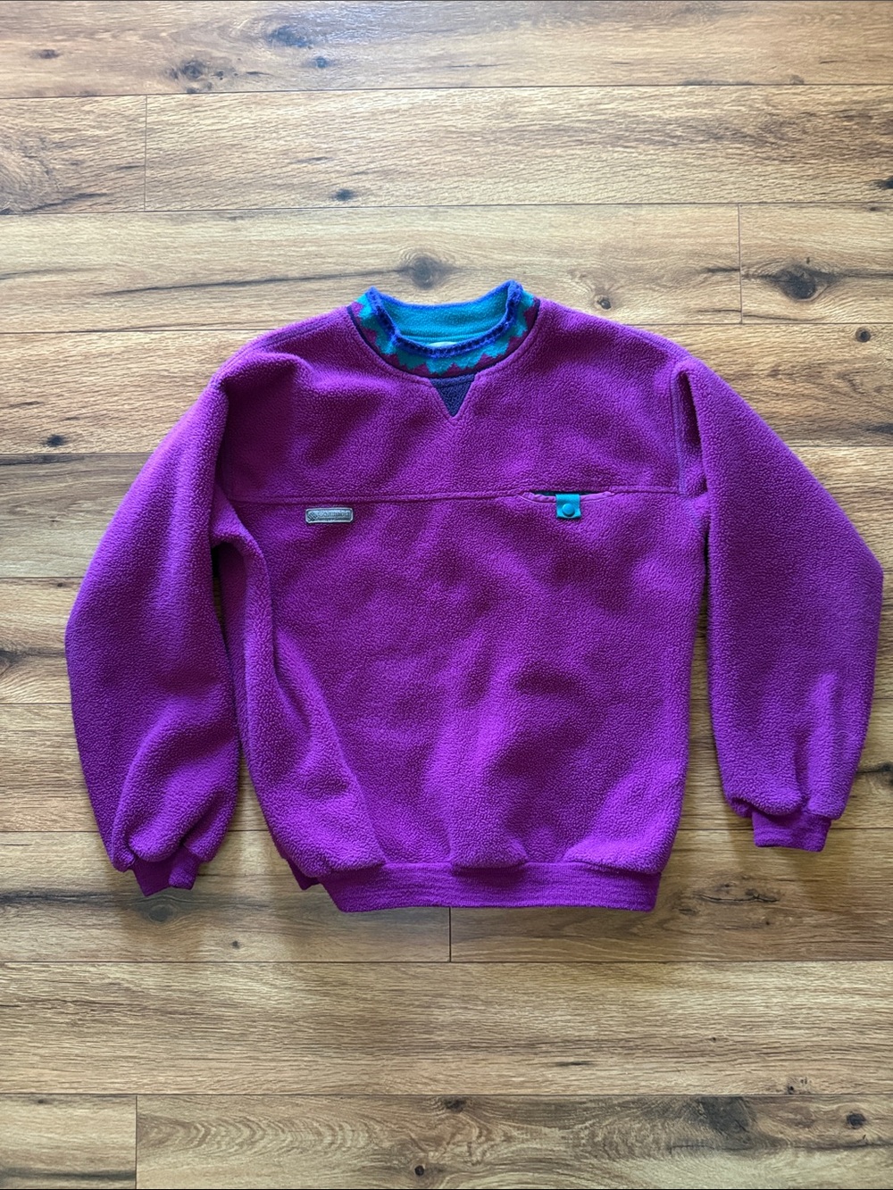 Purple Fleece Pullover Sweater